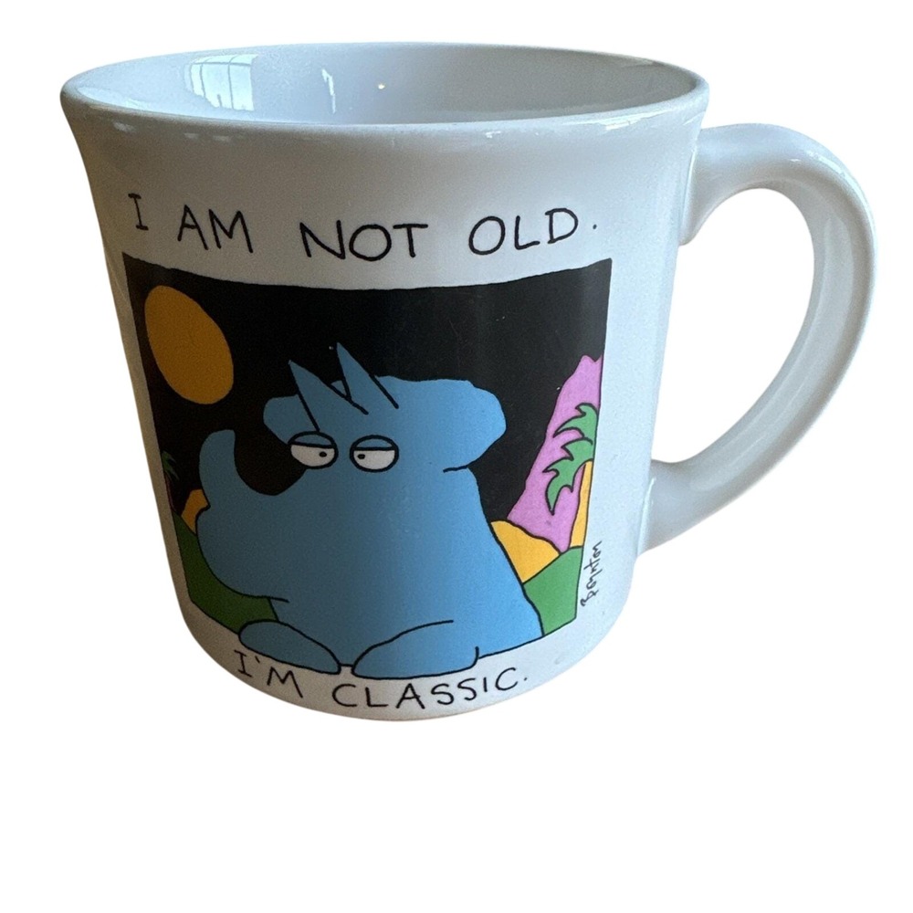 Vintage Sandra Boynton Coffee Mug "I Am Not Old. I'm Classic" Korea
